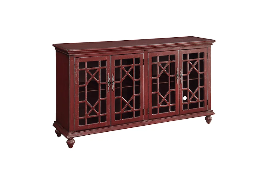 Accents by Andy Stein Four Door Media/Credenza by Coast2Coast Home at Belpre Furniture