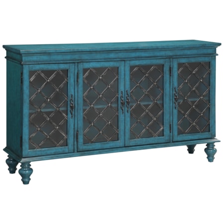 Four Door Media Credenza
