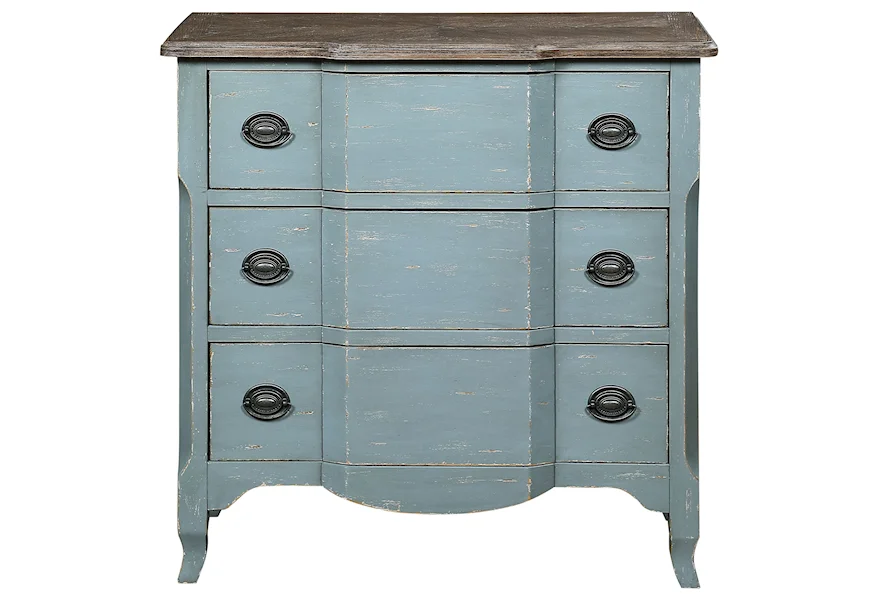Bar Harbor II Three Drawer Chest by C2C at Walker's Furniture