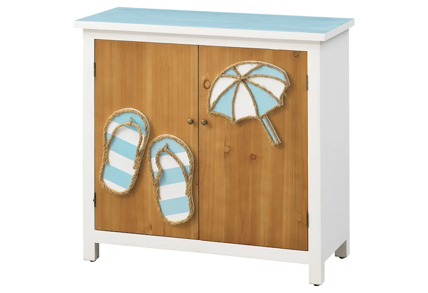 Pieces in Paradise 2-Door Cabinet by Coast2Coast Home at Fashion Furniture