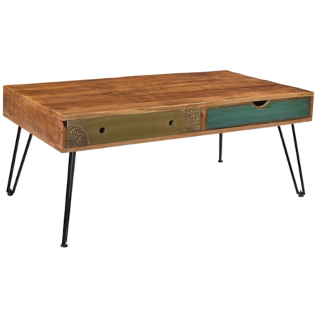 Brisbane Two Drawer Cocktail Table