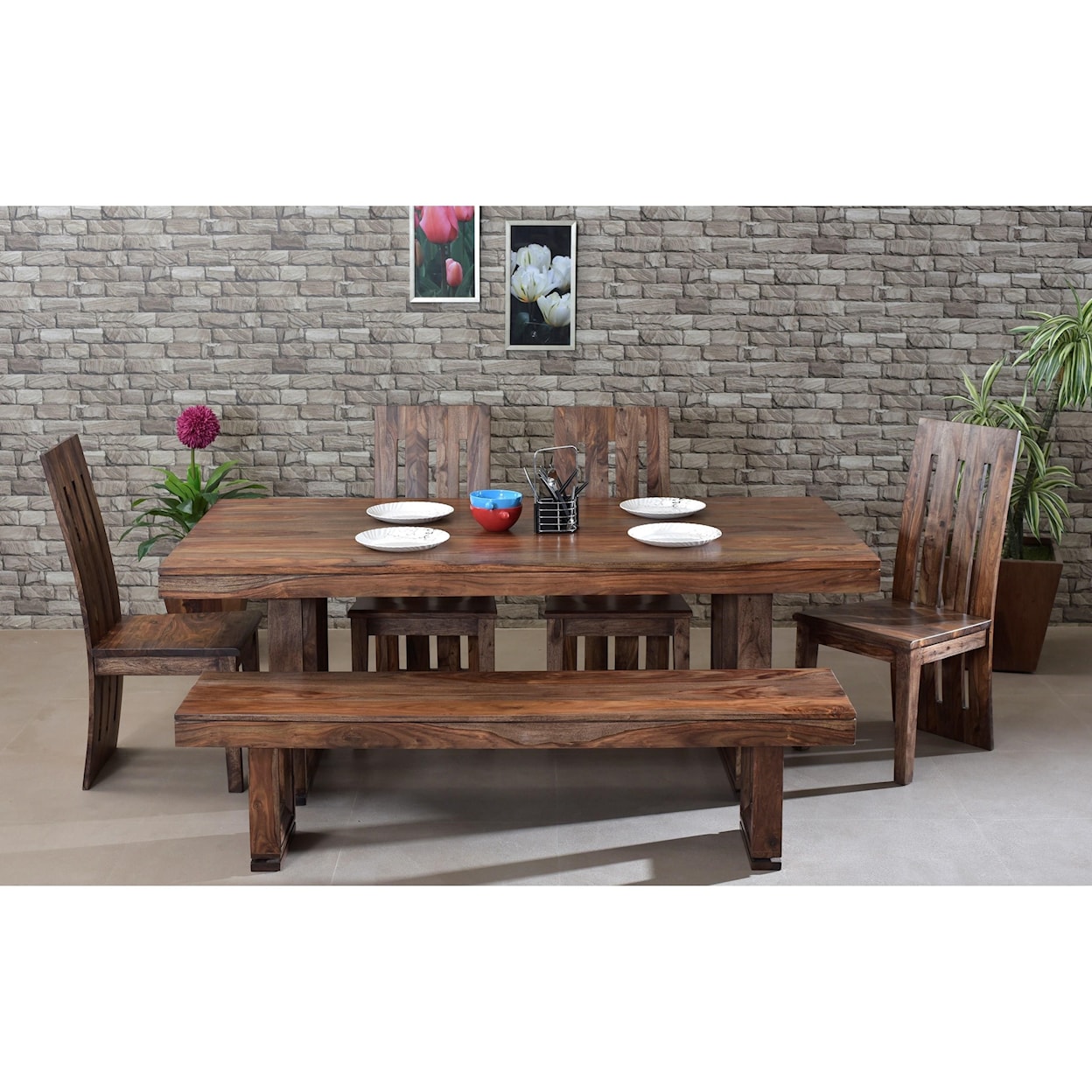 Coast2Coast Home Brownstone 5 Piece Table & Chair Set