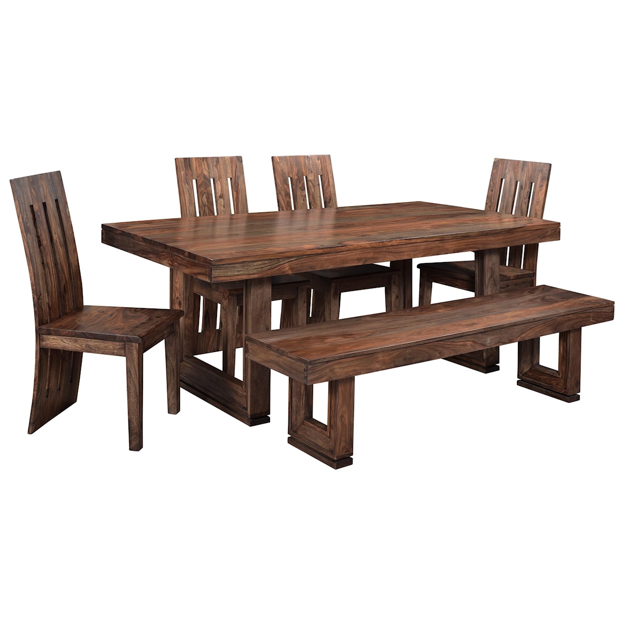 Coast2Coast Home Brownstone 7 Piece Table and Chair Set