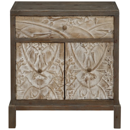 One Drawer Two Door Cabinet