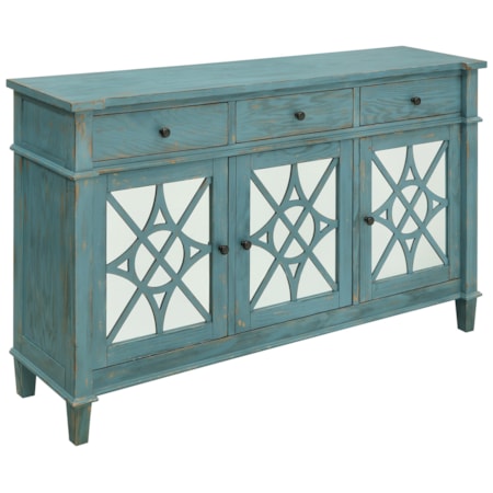 Three Drawer Three Door Media Credenza