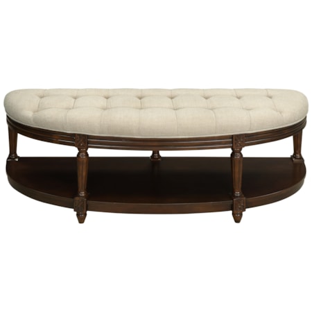 Demilune Accent Bench