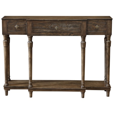 Three Drawer Console Table