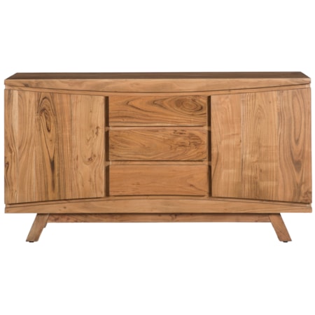 Three Drawer Two Door Credenza