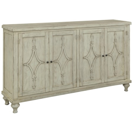 Four Door Media Credenza