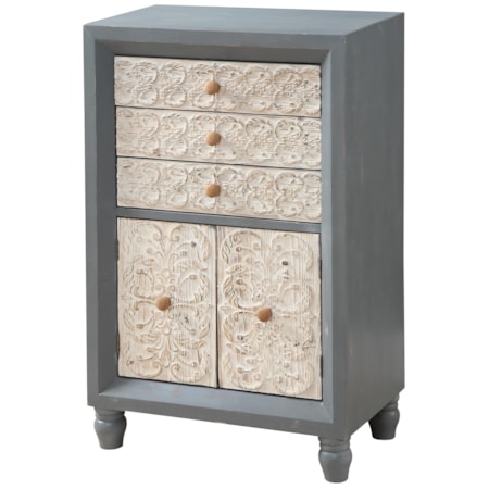Two Door Three Drawer Cabinet