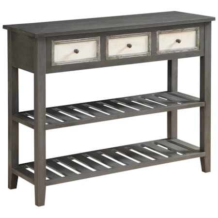 Three Drawer Console Table