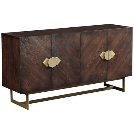 Four Door Media Credenza