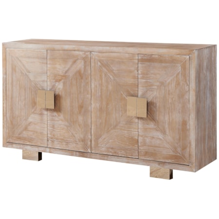 Four Door Media Credenza