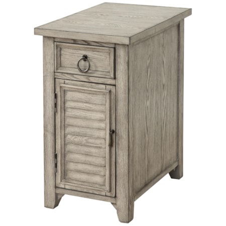 One Door One Drawer Chairside w/ Power