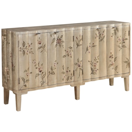 Four Door Media Credenza