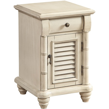 One Door One Drawer Chairside w/ Power
