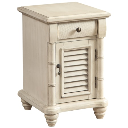 One Door One Drawer Chairside w/ Power