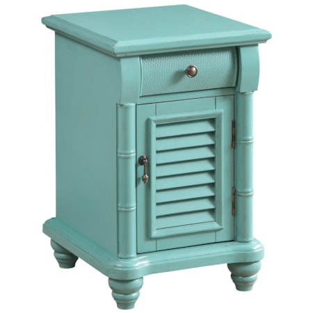 One Door One Drawer Chairside w/ Power
