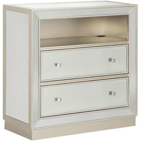 Two Drawer Media Chest w/ Power