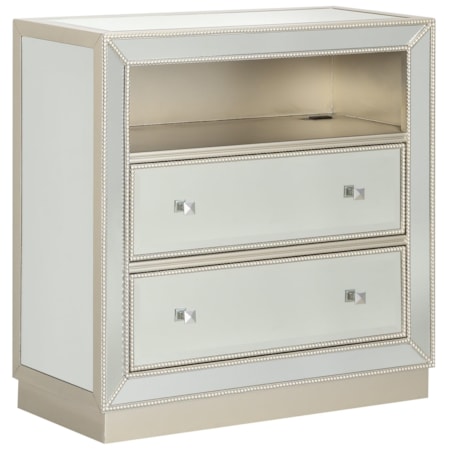 Two Drawer Media Chest w/ Power