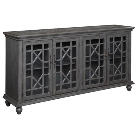Four Door Media Credenza