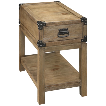 One Drawer Chairside Table