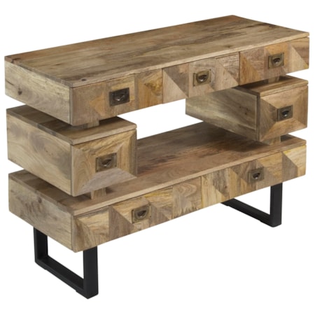 Seven Drawer Media Console