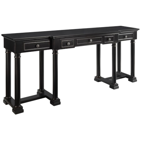 Three Drawer Console Desk