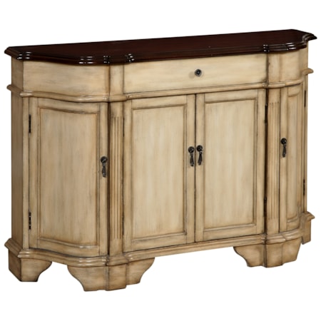 Four Door One Drawer Credenza