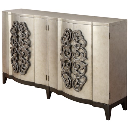 Four Door Bar Cabinet