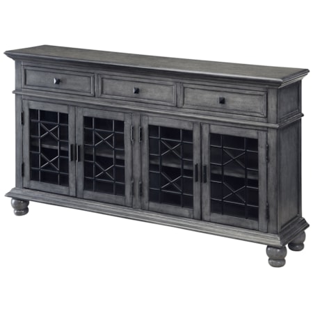 Three Drawer Four Door Credenza