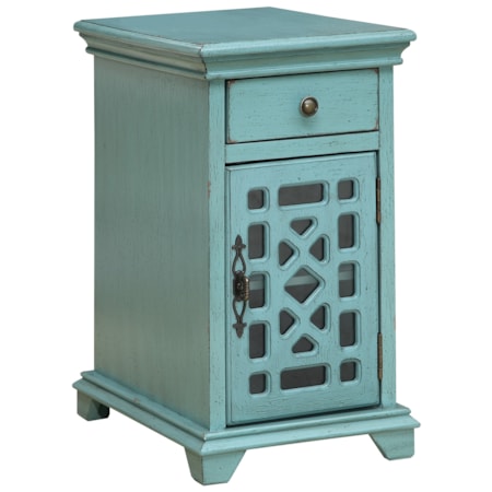 One Drawer One Door Chairside Cabinet