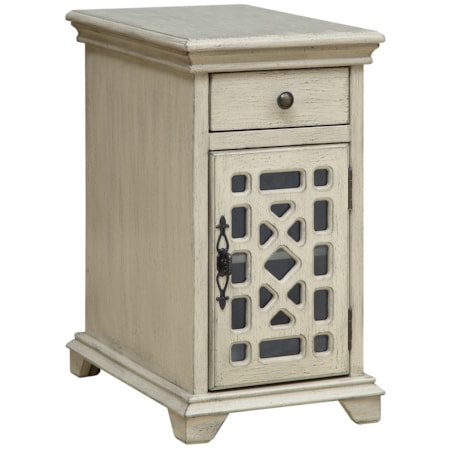 One Drawer One Door Chairside Cabinet