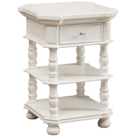 One Drawer Chairside Table