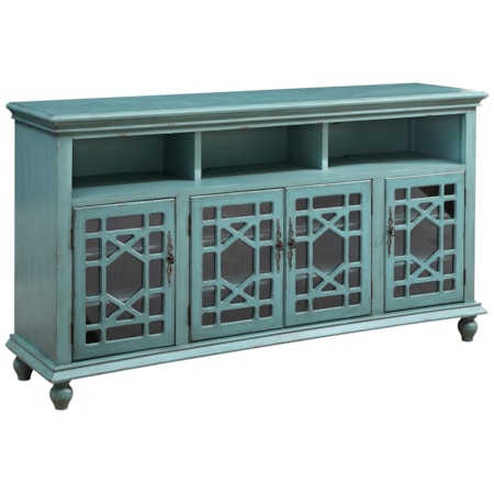 Four Door Media Credenza