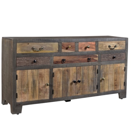 Seven Drawer Four Door Credenza