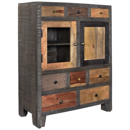 Eight Drawer Two Door Cabinet