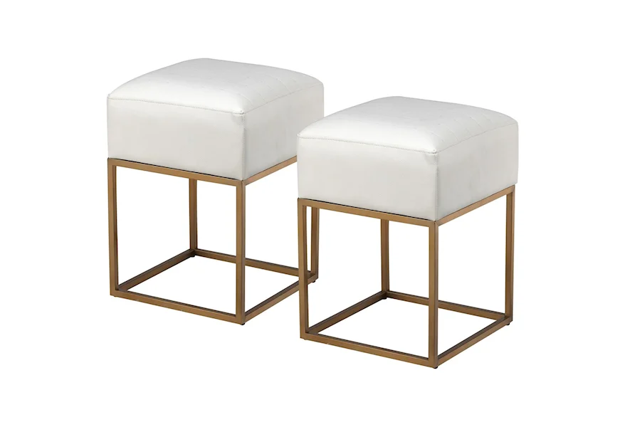 Coast to Coast Accents Set of Two Accent Stools by Coast2Coast Home at Sheely's Furniture & Appliance