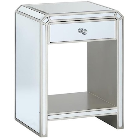 Contemporary One Drawer Chairside Table