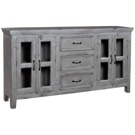 Four Door Three Drawer Credenza