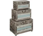 Coast2Coast Home Islander Set Of 3 Nesting Trunks
