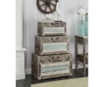 Coast2Coast Home Islander Set Of 3 Nesting Trunks