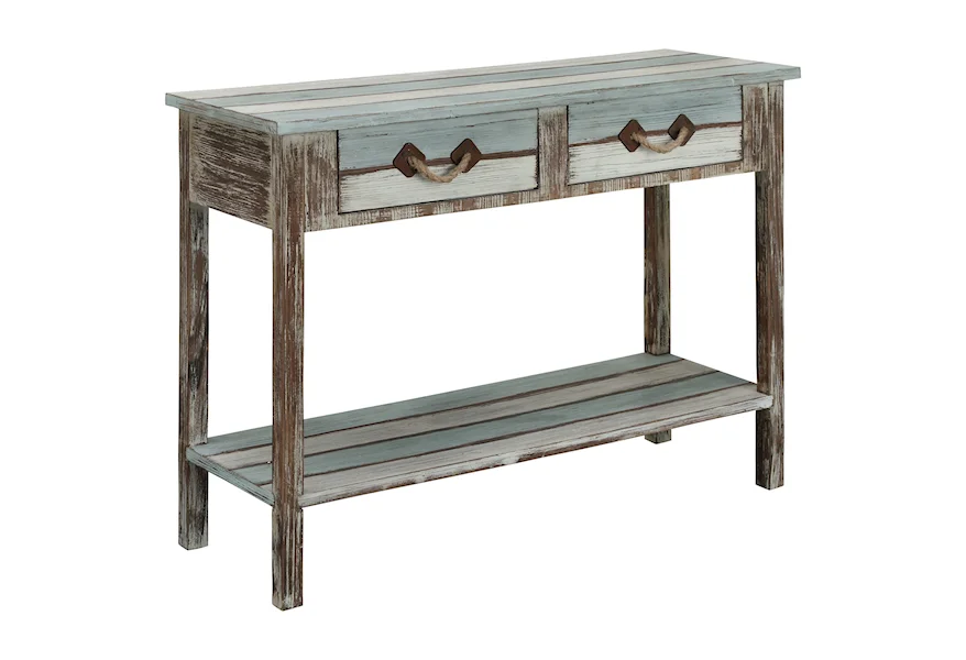 Islander Two Drawer Console Table by Coast2Coast Home at Baer's Furniture