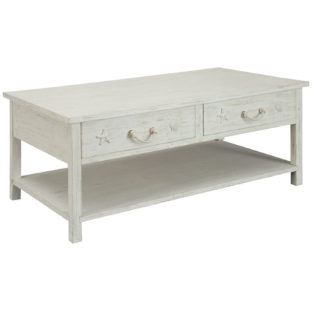 Sanibel Four Drawer Cocktail Table