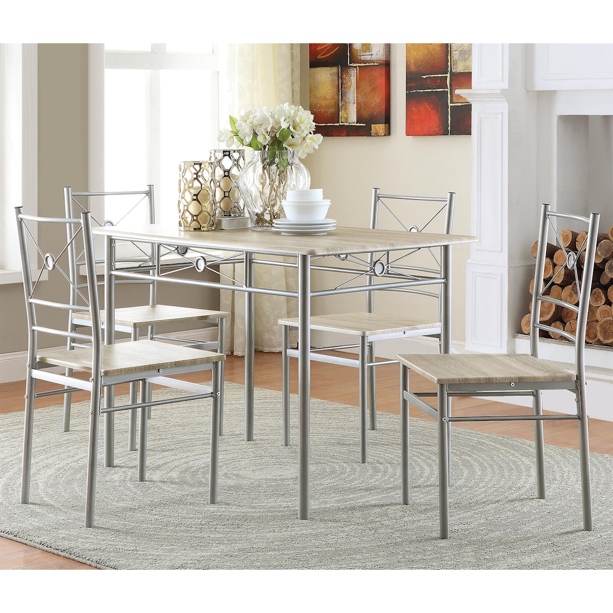 Coaster 100035 5pc Dining Room Group
