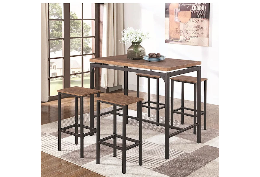 182002 Table and Chair Set for Four by Coaster at Rooms for Less