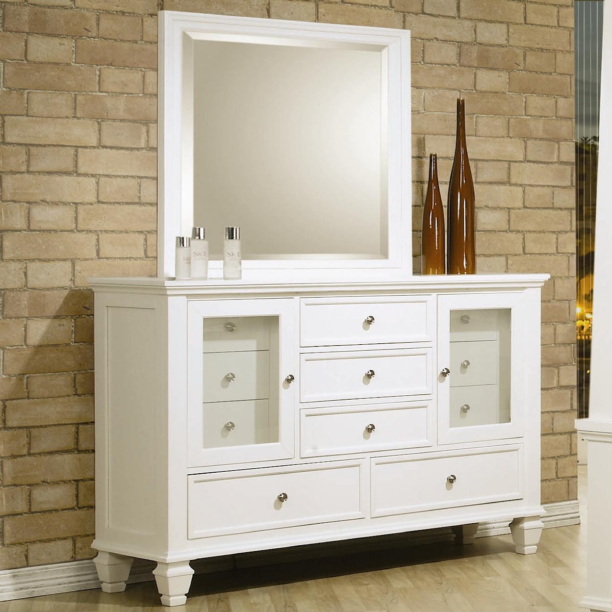 Michael Alan CSR Select Sandy Beach Dresser and Mirror