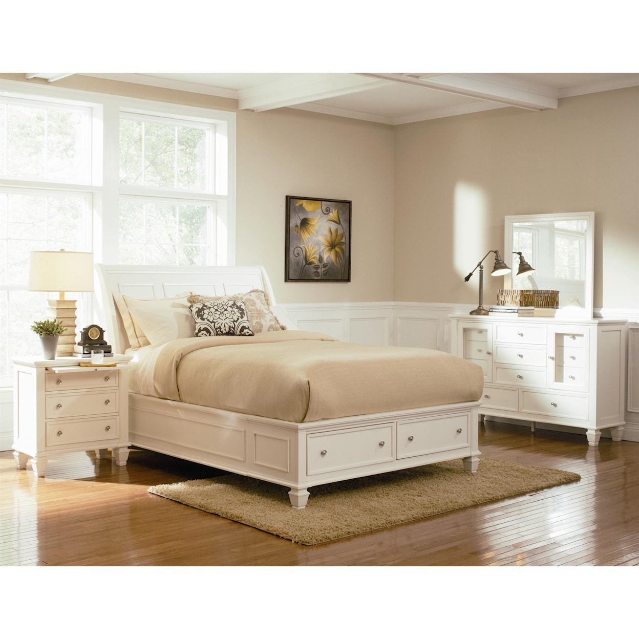 Coaster Sandy Beach King Sleigh Bed