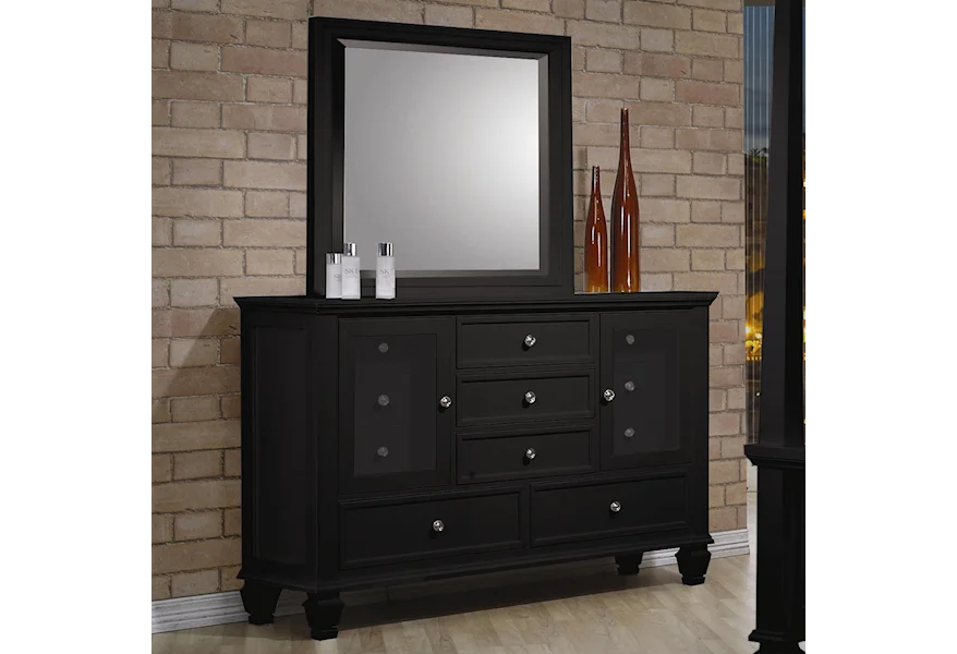 Sandy Beach Dresser and Mirror by Coaster at Dream Home Interiors