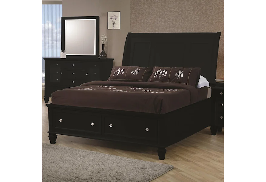 Sandy Beach California King Sleigh Bed by Coaster at Rooms for Less